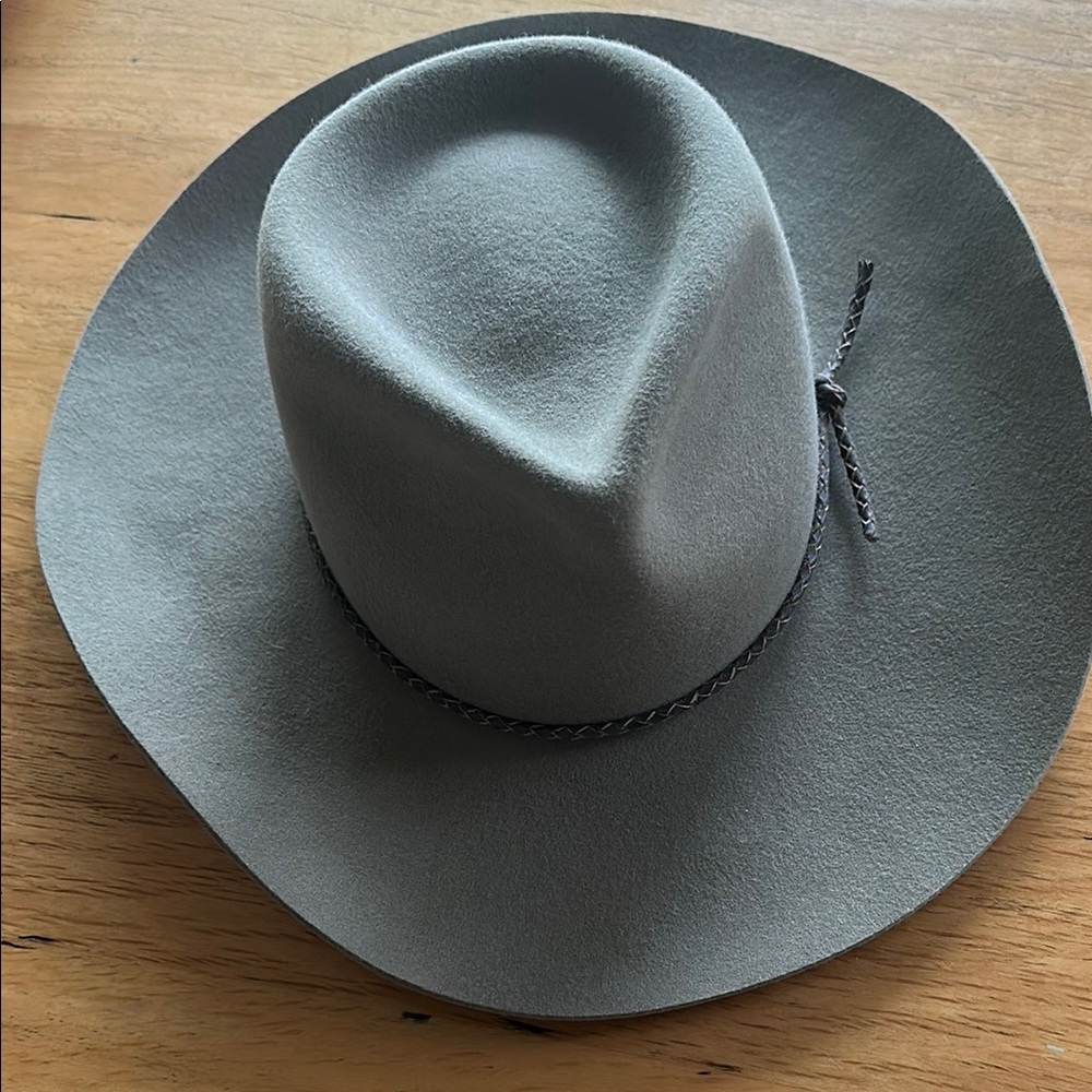 BRIXTON Gray/Taupe Felt Hat - size SM